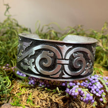 Load image into Gallery viewer, Celtic Knot Bracelet, Celtic Jewelry, Gothic Bangle Bracelet, Scotland Jewelry, Ireland Jewelry, Celtic Cuff, Wife Gift, Girlfriend Gift