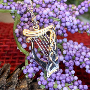 Harp Necklace, Celtic Jewelry, Irish Jewelry, Irish Dance Gift, Ireland Gift, Mom Gift, Musician Gift, Ireland Gift, Sister Gift, Wife Gift