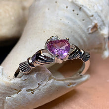 Load image into Gallery viewer, Claddagh Ring, Celtic Jewelry, Irish Jewelry, Bridal Jewelry, Ireland Gift, Promise Ring, Anniversary Gift, Girlfriend Gift, Wife Gift