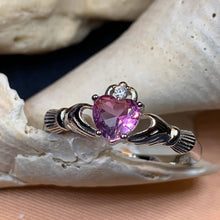 Load image into Gallery viewer, Claddagh Ring, Celtic Jewelry, Irish Jewelry, Bridal Jewelry, Ireland Gift, Promise Ring, Anniversary Gift, Girlfriend Gift, Wife Gift