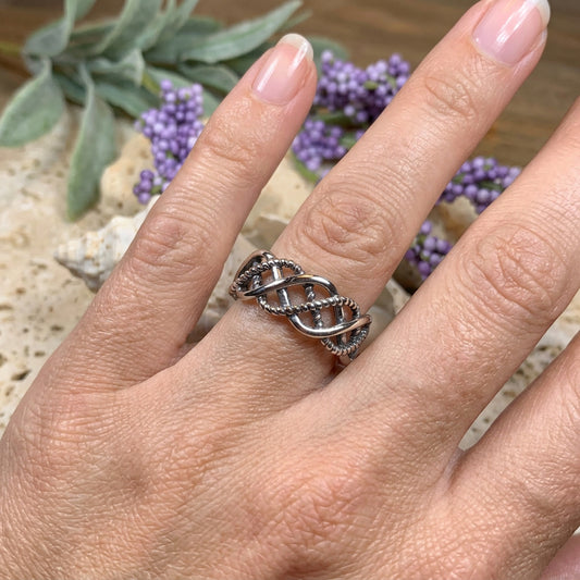 Eternity Celtic Knot Ring — view 2