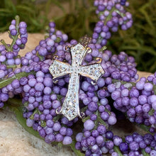 Load image into Gallery viewer, Celtic Cross Necklace, Diamond Cross Pendant, Irish Cross, First Communion Gift, Religious Jewelry, Bridal Cross Necklace, Wife Gift