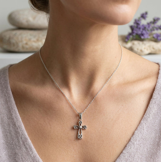 Purity Celtic Cross Necklace — view 2