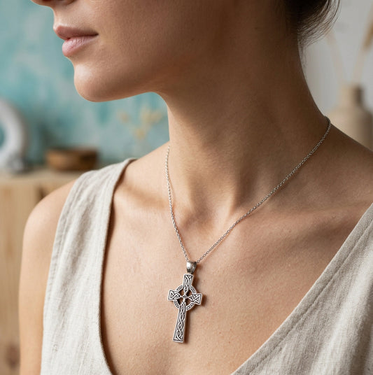 Shawn Celtic Cross Necklace — view 2
