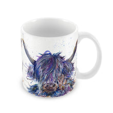Load image into Gallery viewer, Highland Cow Mug, Scotland Gift, Scottish Mug, Ceramic Mug, Cow Lover Gift, Outlander Gift, Coffee Mug Gift, Mom Gift, Dad Gift, Wife Gift
