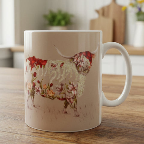 Load image into Gallery viewer, Highland Cow Mug, Scotland Gift, Scottish Mug, Ceramic Mug, Cow Lover Gift, Outlander Gift, Coffee Mug Gift, Mom Gift, Dad Gift, Wife Gift