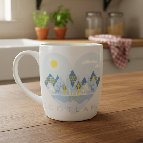 Load image into Gallery viewer, Scotland Mug, Scotland Gift, Scottish Mug, Ceramic Mug, Blue Mug, Outlander Gift, Coffee Mug Gift, Mom Gift, Dad Gift, Wife Gift