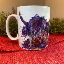 Load image into Gallery viewer, Highland Cow Mug, Scotland Gift, Scottish Mug, Ceramic Mug, Cow Lover Gift, Outlander Gift, Coffee Mug Gift, Mom Gift, Dad Gift, Wife Gift