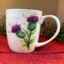 Load image into Gallery viewer, Thistle Mug, Scotland Gift, Scottish Thistle Mug, Ceramic Mug, Outlander Gift, Coffee Mug Gift, Mom Gift, Dad Gift, Wife Gift, Gift for her