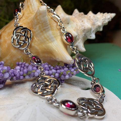 Load image into Gallery viewer, Celtic Knot Bracelet, Dara Knot Jewelry, Celtic Bracelet, Irish Jewelry, Five Fold Knot Bracelet, Scotland Gift, Wife Gift, Girlfriend Gift
