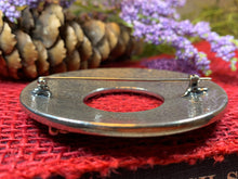 Load image into Gallery viewer, Lion Brooch, Large Celtic Pin, Scottish Lion Pin, Norse Jewelry, Wiccan Jewelry, Anniversary Gift, Kilt Pin, Pewter Tartan Pin, Lion Brooch