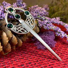 Load image into Gallery viewer, Celtic Kilt Pin, Celtic Jewelry, Irish Jewelry, Irish Dance Gift, Celtic Pin, Tara Brooch, Wiccan Jewelry, Ireland Kilt Pin, Pewter Brooch
