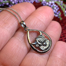 Load image into Gallery viewer, Highland Cow Necklace, Scotland Jewelry, Thistle Jewelry, Celtic Jewelry, Scotland Cow, Hairy Coo Gift, Animal Lover, Cow Jewelry, Mom Gift