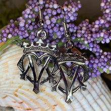 Load image into Gallery viewer, Luckenbooth Earrings, Scotland Earrings, Anniversary Gift, Heart Jewelry, Friend Gift, Girlfriend Jewelry, Celtic Jewelry, Outlander Jewelry