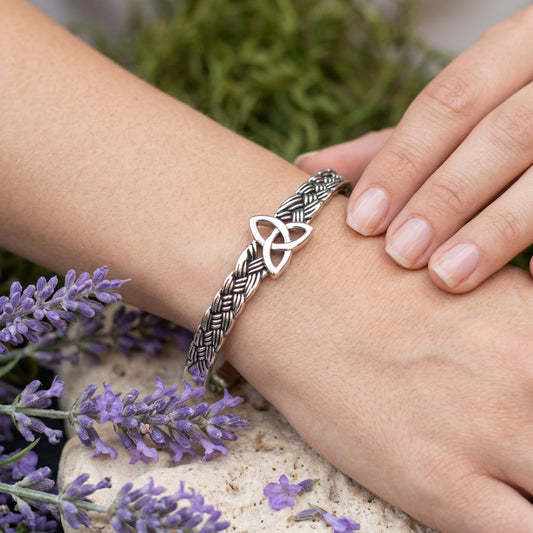 Trinity Knot Bangle Bracelet — view 6