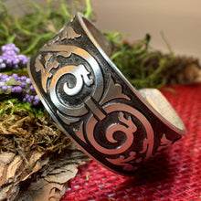 Load image into Gallery viewer, Celtic Knot Bracelet, Celtic Jewelry, Gothic Bangle Bracelet, Scotland Jewelry, Ireland Jewelry, Celtic Cuff, Wife Gift, Girlfriend Gift