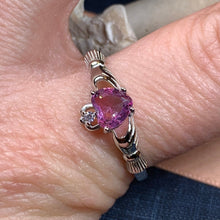 Load image into Gallery viewer, Claddagh Ring, Celtic Jewelry, Irish Jewelry, Bridal Jewelry, Ireland Gift, Promise Ring, Anniversary Gift, Girlfriend Gift, Wife Gift
