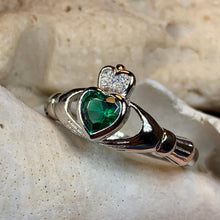 Load image into Gallery viewer, Claddagh Ring, Celtic Jewelry, Irish Jewelry, Bridal Jewelry, Ireland Gift, Promise Ring, Anniversary Gift, Girlfriend Gift, Wife Gift