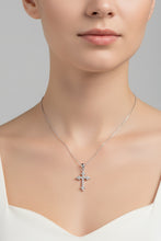 Load image into Gallery viewer, Celtic Cross Necklace, Diamond Cross Pendant, Irish Cross, First Communion Gift, Religious Jewelry, Bridal Cross Necklace, Wife Gift