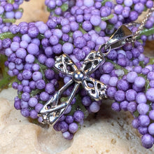 Load image into Gallery viewer, Celtic Cross Necklace, Irish Jewelry, Celtic Jewelry, First Communion Gift, Confirmation Gift, Irish Cross, Religious Jewelry, Mom Gift