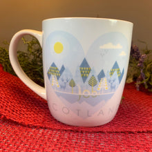 Load image into Gallery viewer, Scotland Mug, Scotland Gift, Scottish Mug, Ceramic Mug, Blue Mug, Outlander Gift, Coffee Mug Gift, Mom Gift, Dad Gift, Wife Gift