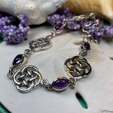 Load image into Gallery viewer, Celtic Knot Bracelet, Dara Knot Jewelry, Celtic Bracelet, Irish Jewelry, Five Fold Knot Bracelet, Scotland Gift, Wife Gift, Girlfriend Gift