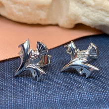 Load image into Gallery viewer, Thistle Earrings, Scottish Gift, Scotland Jewelry, Silver Celtic Jewelry, Graduation Gift, Anniversary Gift, Stud Earrings, Nature Jewelry