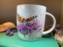 Load image into Gallery viewer, Thistle Mug, Scotland Gift, Scottish Thistle Mug, Ceramic Mug, Outlander Gift, Coffee Mug Gift, Mom Gift, Dad Gift, Wife Gift, Gift for her