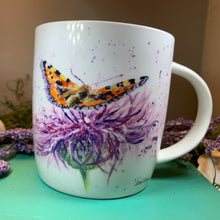 Load image into Gallery viewer, Thistle Mug, Scotland Gift, Scottish Thistle Mug, Ceramic Mug, Outlander Gift, Coffee Mug Gift, Mom Gift, Dad Gift, Wife Gift, Gift for her