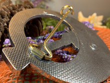 Load image into Gallery viewer, Celtic Stag Brooch, Celtic Knot Pin, Irish Jewelry, Scotland Jewelry, Anniversary Gift, Scottish Tartan Pin, Viking Jewelry, Norse Brooch