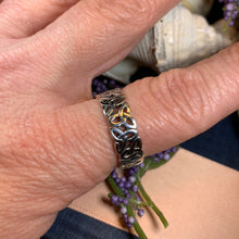 Load image into Gallery viewer, Trinity Knot Ring, Celtic Ring, Promise Ring, Silver Boho Ring, Irish Ring, Irish Dance Gift, Anniversary Gift, Ireland Ring, Silver Band
