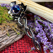 Load image into Gallery viewer, Thistle Kilt Pin, Celtic Jewelry, Thistle Brooch, Tartan Pin, Scotland Jewelry, Celtic Pin, Thistle Pin, Outlander Jewelry, Coat Pin