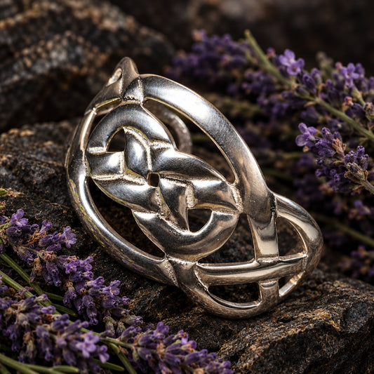 Lysandra Celtic Knot Pewter Bracelet — view 2