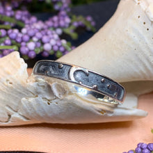 Load image into Gallery viewer, Minimalist Moon Ring, Celtic Jewelry, Celestial Jewelry, Goddess Jewelry, Moon Ring, Wiccan Jewelry, Anniversary Gift, Astronomy Jewelry