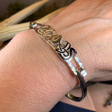 Load image into Gallery viewer, Three Norns Bracelet, Celtic Jewelry, Scotland Jewelry, Swans Jewelry, Viking Jewelry, Girlfriend Gift, Wife Gift, Nordic Jewelry