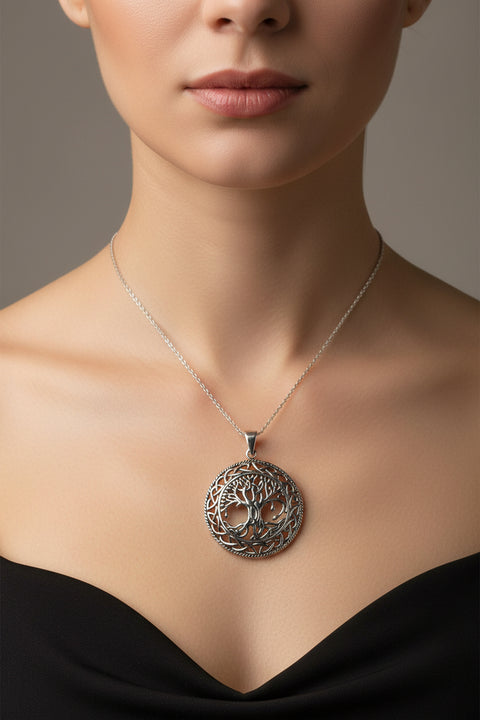 Load image into Gallery viewer, Tree of Life Necklace, Celtic Necklace, Irish Jewelry, Bridal Jewelry, Viking Jewelry, Best Friend Gift, Scotland Jewelry, Norse Jewelry