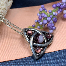 Load image into Gallery viewer, Trinity Knot Necklace, Irish Jewelry, Celtic Jewelry, Anniversary Gift, Scotland Jewelry, Norse Jewelry, Sister Gift, Mom Gift, Wife Gift