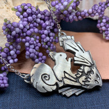 Load image into Gallery viewer, Squirrel Necklace, Nature Jewelry, Animal Jewelry, Woodland Animal Jewelry, Forest Animal Gift, Sister Gift, Wife Gift, Mom Gift, Pewter