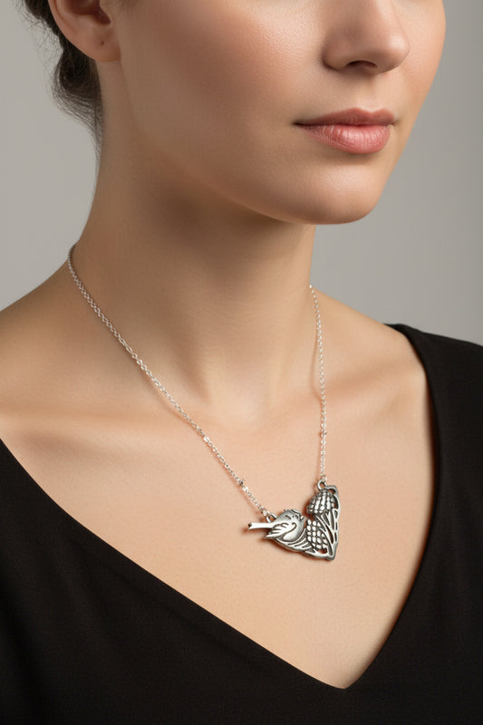 Bird Necklace, Nature Jewelry, Goldfinch Jewelry, Bird Lover Gift, Songbird Jewelry, Inspirational Gift, Wife Gift, Mom Gift, Sister Gift