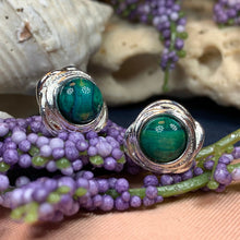 Load image into Gallery viewer, Celtic Heather Earrings, Scotland Jewelry, Outlander Jewelry, Celtic Jewelry, Wiccan Jewelry, Norse Jewelry, Girlfriend, Heathergem Gift