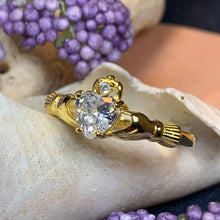 Load image into Gallery viewer, Claddagh Ring, Celtic Jewelry, Irish Jewelry, Heart Ring, Gold Ireland Ring, Rose Gold Jewelry, Anniversary Gift, Bridal Jewelry, Mom Gift