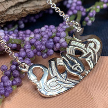 Load image into Gallery viewer, Three Nornes Necklace, Celtic Necklace, Swan Jewelry, Scotland Jewelry, Nature Jewelry, Nordic Jewelry, Pagan Jewelry, Viking Necklace