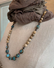 Load image into Gallery viewer, Wild Atlantic Way Necklace, Gemstone Jewelry, Boho Statement Necklace, Teacher Gift, Sister Gift, Girlfriend Gift, Mom Gift, Wife Gift