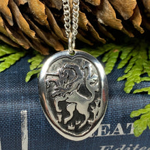 Load image into Gallery viewer, Unicorn of Scotland Necklace, Unicorn Jewelry, Animal Jewelry, Scotland Jewelry, Celtic Jewelry, Pagan Jewelry, Anniversary Gift,