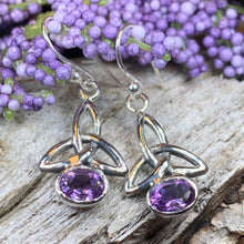 Load image into Gallery viewer, Trinity Knot Earrings, Celtic Jewelry, Irish Jewelry, Celtic Knot Earrings, Silver Dangle Earrings, Scotland Jewelry, Mom Gift, Wife Gift