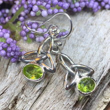 Load image into Gallery viewer, Trinity Knot Earrings, Celtic Jewelry, Irish Jewelry, Celtic Knot Earrings, Silver Dangle Earrings, Scotland Jewelry, Mom Gift, Wife Gift