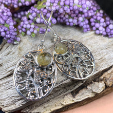 Load image into Gallery viewer, Dragonfly Earrings, Celtic Jewelry, Inspirational Gift, Wiccan Jewelry, Nature Jewelry, Mom Gift, Sister Gift, Best Friend Gift, Wife Gift