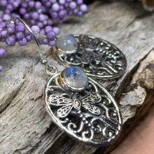 Load image into Gallery viewer, Dragonfly Earrings, Celtic Jewelry, Inspirational Gift, Wiccan Jewelry, Nature Jewelry, Mom Gift, Sister Gift, Best Friend Gift, Wife Gift