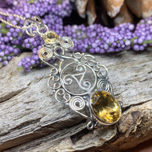 Load image into Gallery viewer, Celtic Spiral Necklace, Celtic Necklace, Irish Jewelry, Triple Spiral Jewelry, Pagan Jewelry, Druid Necklace, Wiccan Jewelry, Scotland Gift