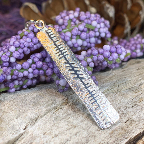 Load image into Gallery viewer, Ogham Necklace, Friendship Necklace, Celtic Jewelry, Irish Jewelry, Ireland Gift, Best Friend Gift, Ogham Gift, Ireland Jewelry, Mom Gift